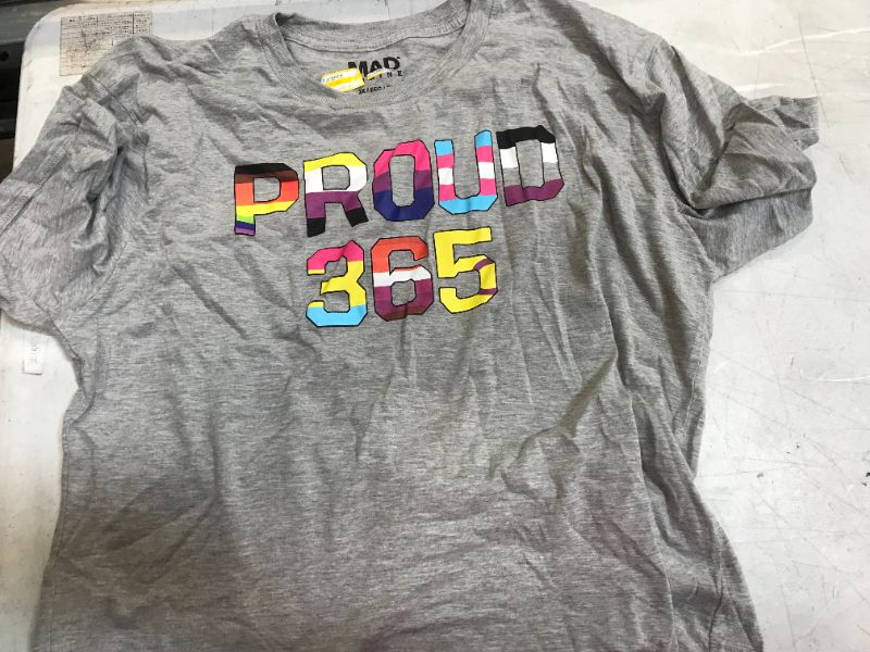 Photo 1 of GLAAD shirt color grey size extra extra large 