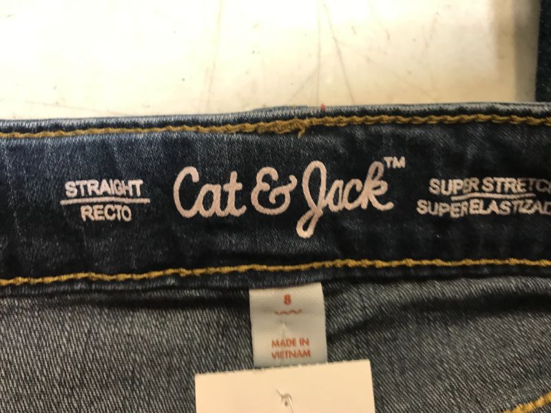 Photo 2 of cat & jack straight jeans size 8  kids 