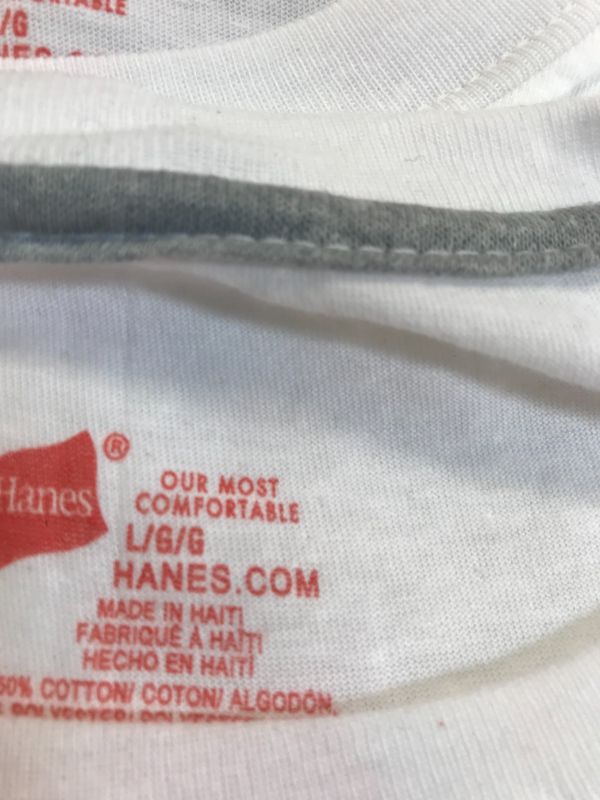 Photo 3 of hanes shirt size large color white