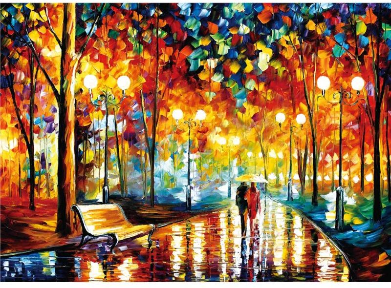 Photo 1 of 2 pack Mini Jigsaw Puzzle, 1000 Pieces Puzzle for Kids Adult Romantic Street Scene Mini Jigsaw Puzzle Toy
