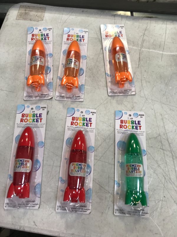 Photo 1 of bubble rocket 6 count 