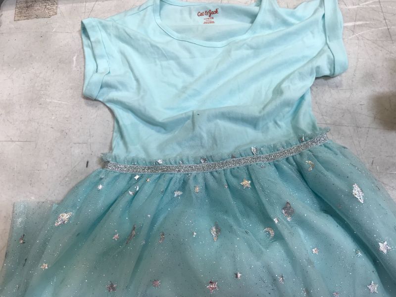 Photo 1 of kids color aqua size large dress 