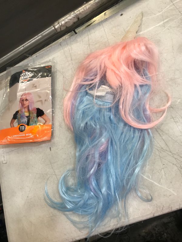 Photo 1 of Adult Pastel Unicorn Halloween Wig - Hyde & EEK! Boutique