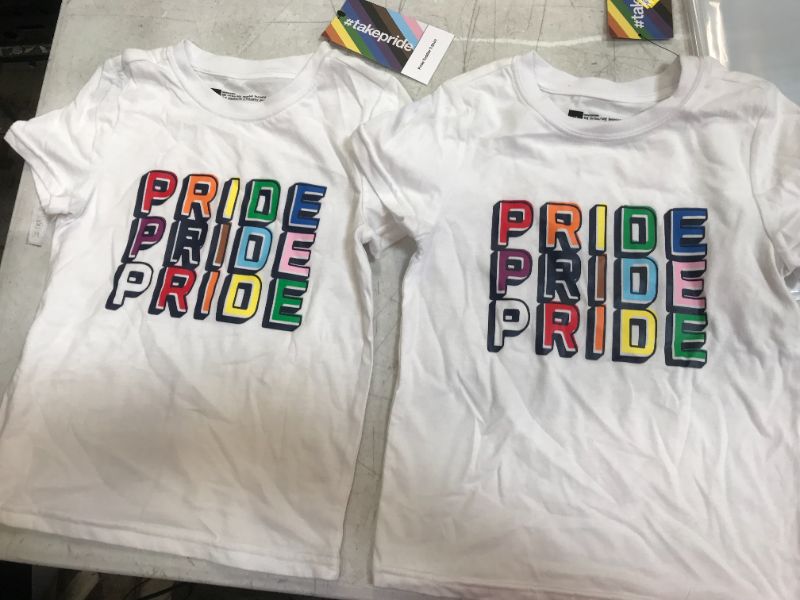 Photo 1 of GLAAD shirt color white kids size 4T 2 Pcs