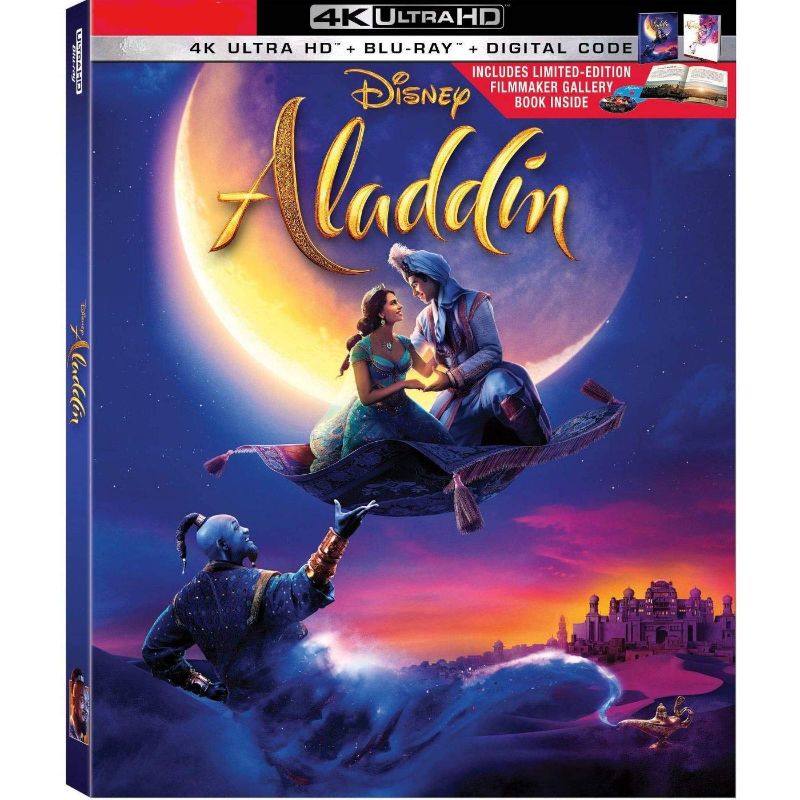 Photo 2 of Aladdin Live Action 2019 Limited Edition(4K Ultra/Blu-Ray/Digital) with Filmmaker Gallery Book
