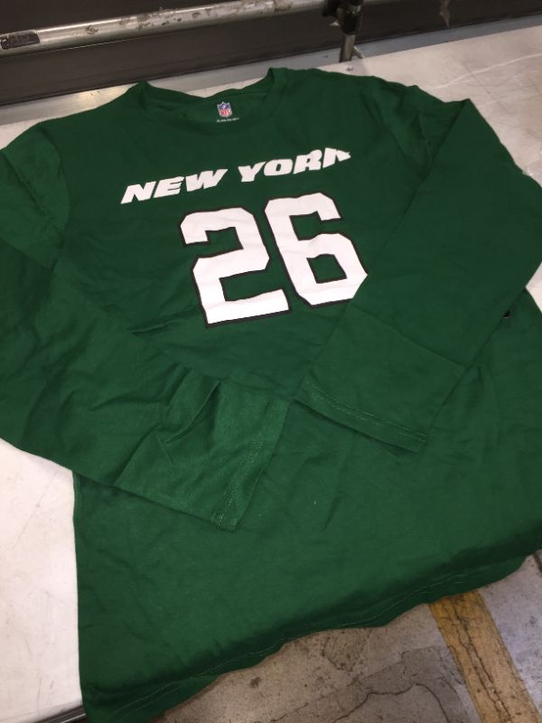 Photo 2 of NFL Youth Team Color Mainliner Player Name and Number Long Sleeve Jersey T-Shirt
 XL