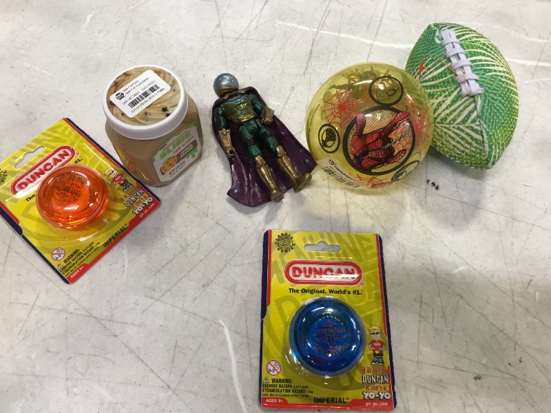 Photo 1 of action figure with slime and yo yo s 