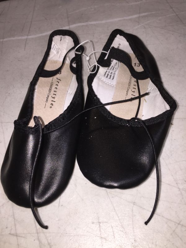 Photo 2 of Freestyle by Danskin Girls' Ballet Slippers - BLACK 13
