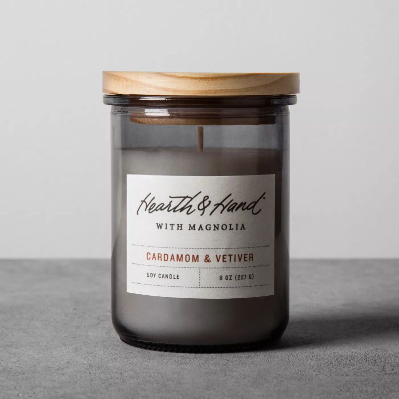 Photo 1 of 3 PACK OF 6.5OZ Cardamom & Vetiver Lidded Jar Container Candle - Hearth & Hand™ with Magnolia