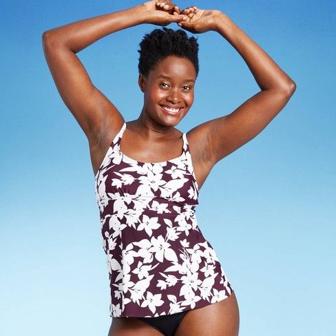 Photo 1 of Women's Scoop Neck Adjustable Tankini Top - Kona Sol SIZE XL