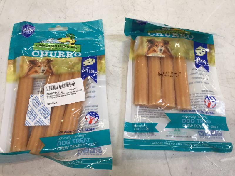 Photo 2 of 2 PACK  Himalayan Pet Supply yakyCHURRO Cheese Dog Treats
BEST BY 02/23/2022