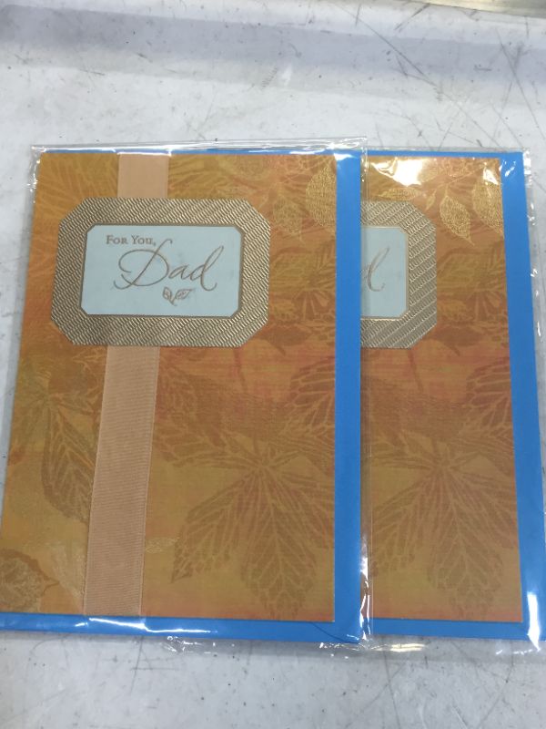 Photo 2 of 2 PACK Hallmark Father's Day Card for Dad (Golden Leaves You Are Appreciated and Loved)
