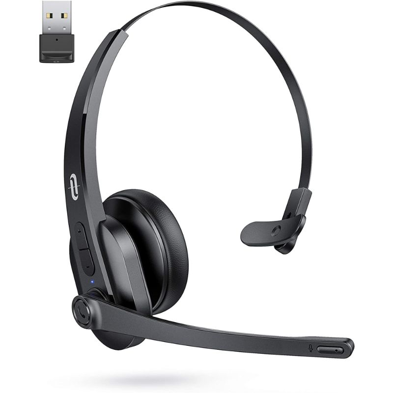 Photo 1 of TAOTRONICS Wireless Headset with Microphone, Mute Button, Noise Cancelling Mic ( With USB Adapter )
