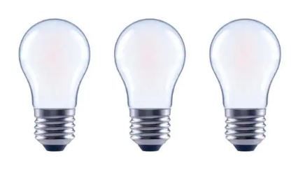 Photo 1 of 40-Watt Equivalent A15 Dimmable ENERGY STAR Frosted Glass Filament Vintage Edison LED Light Bulb Bright White (3-Pack) 4 BOXES 

