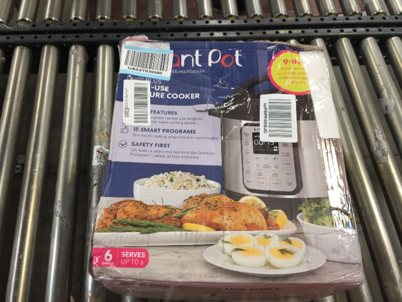Photo 1 of Instant Pot Duo Plus 6 qt 9-in-1 Slow Cooker/Pressure Cooker