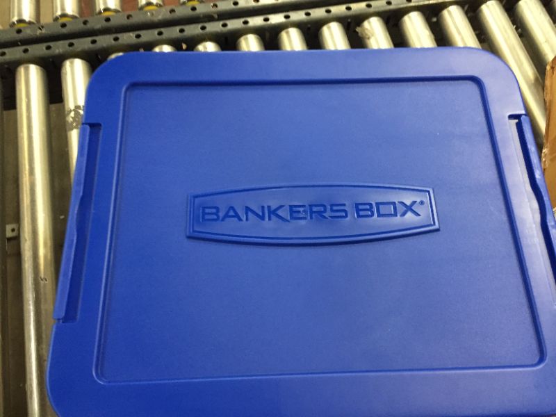 Photo 3 of Bankers Box Heavy Duty Plastic File Storage Box with Hanging Rails