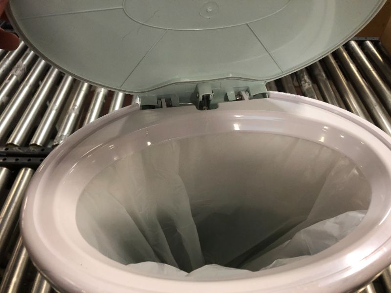 Photo 1 of Dekor Plus Hands-Free Diaper Pail White Easiest to Use Just Step – Drop – Done Doesn’t Absorb Odors 20 Second Bag Change Most Economical Refill System Great for Cloth Diapers