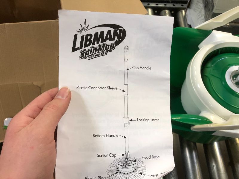 Photo 2 of Libman Mop and Bucket Spin, Green/White