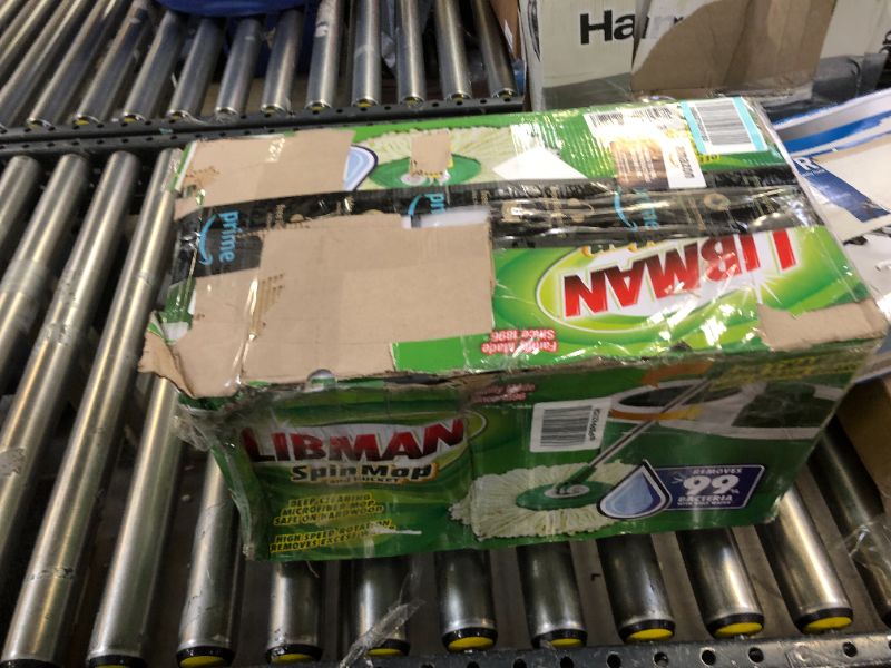 Photo 4 of Libman Mop and Bucket Spin, Green/White