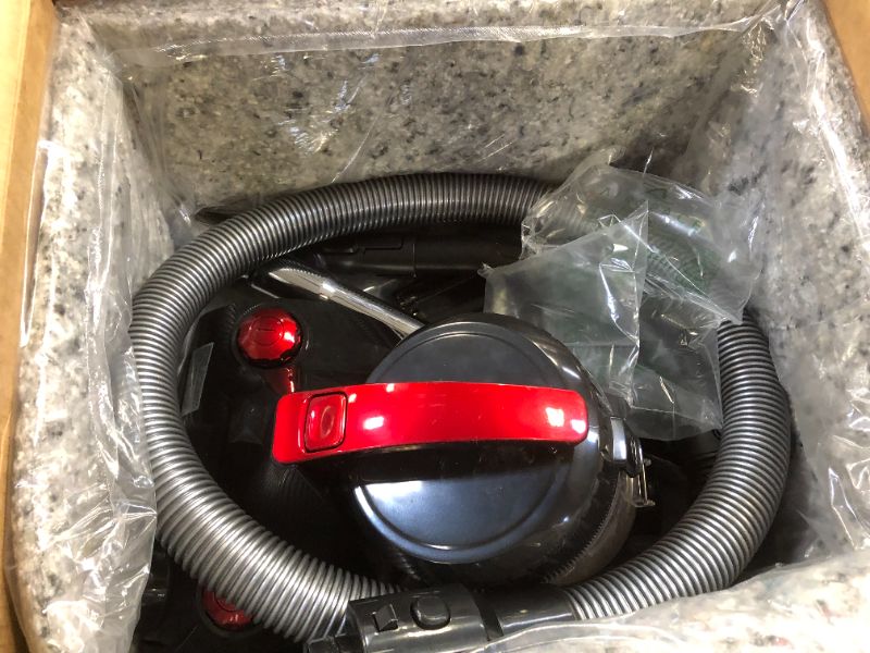 Photo 5 of Eureka Whirlwind Bagless Canister Vacuum Cleaner, Lightweight Vac for Carpets and Hard Floors, Red
