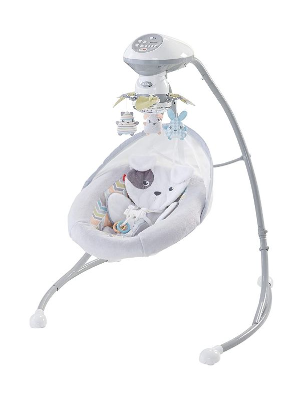 Photo 1 of Fisher-Price Sweet Snugapuppy Swing, Dual Motion Baby Swing with Music, Sounds and Motorized Mobile
