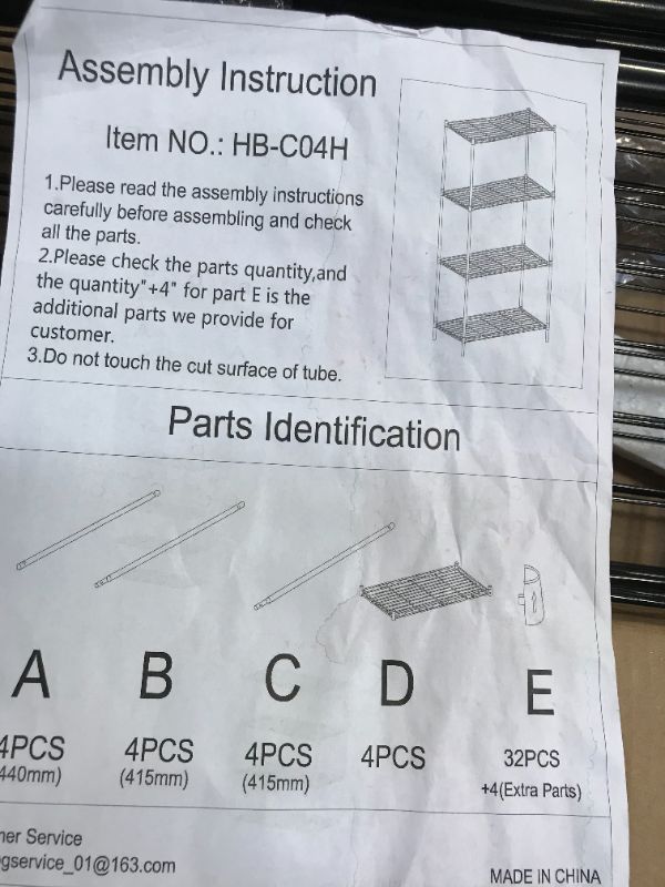 Photo 3 of 4 layer shelving rack