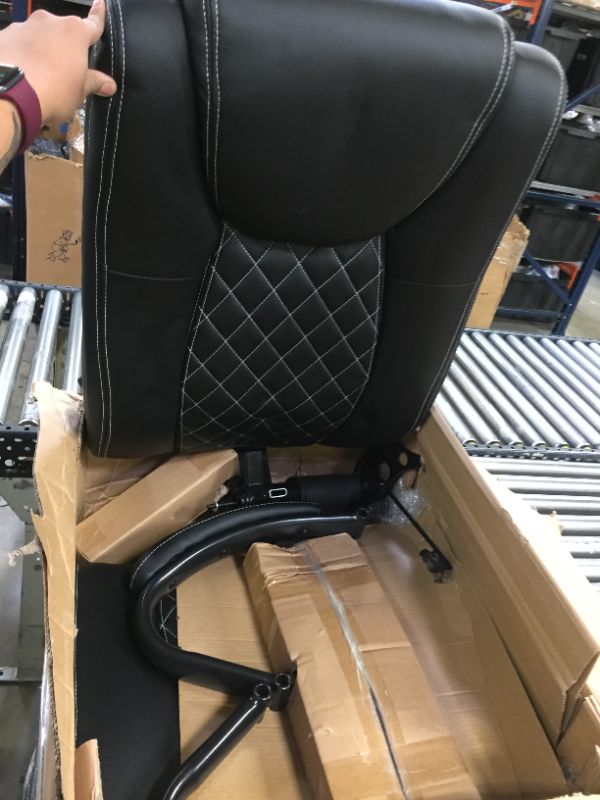 Photo 4 of VANSPACE Big and Tall Office Chair 400 lbs, Executive Office Chair High Back, Leather Executive Office Chair Ergonomic Desk Chair with Thick Padded Armrest & Headrest, EC04
