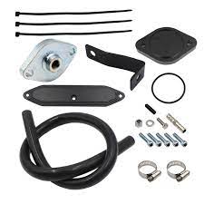 Photo 1 of generic part EGR Valve Cooler Delete Kit Black for 2011-2014 Ford F250 F350 6.7l Powerstroke
