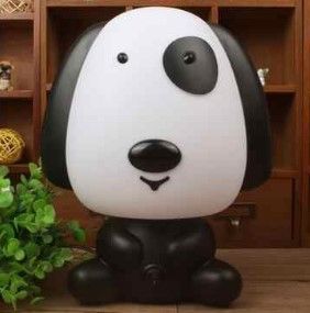 Photo 1 of Desk Night Lights Baby Room Panda/Rabbit/Dog/Bear Cartoon Night Light Kids Bed Lamp Sleeping Night Lamp Table Lamp With Bulb
