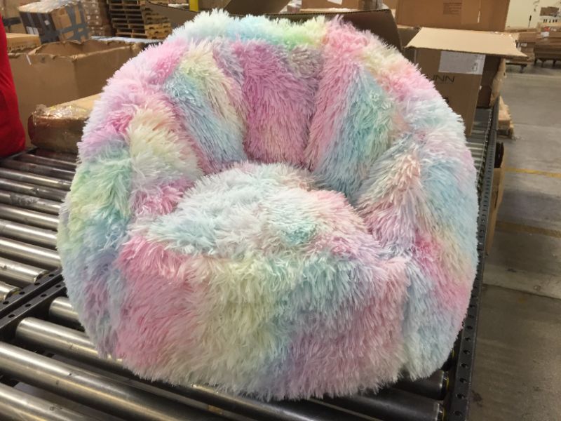 Photo 1 of Delta Children Snuggle Foam Filled Chair, Toddler Size (for Kids Up to 6 Years Old), Tie Dye
