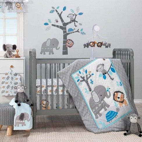 Photo 1 of Bedtime Originals Nursery Crib Bedding Set - Jungle Fun 3pc
