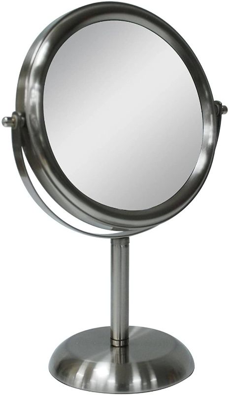 Photo 1 of (REPLACEMENT BASE, NO MIRROR ON ITEM )Threshold Bathroom Mirror Brushed Nickel
