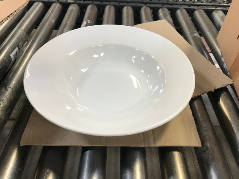 Photo 2 of 40oz Porcelain Rimmed Serving Bowl White - Threshold	