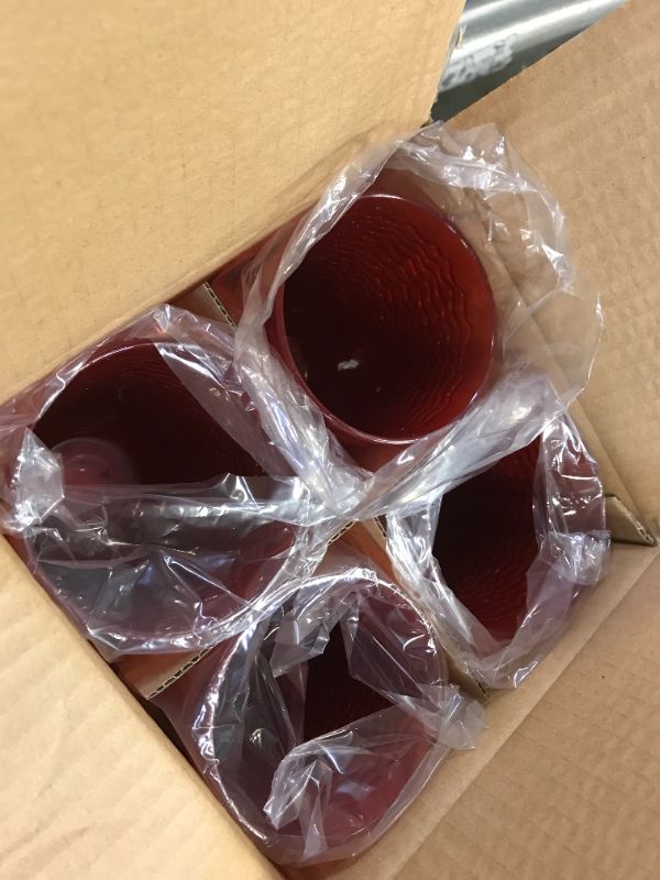 Photo 1 of 3 pack of 19oz Plastic Wave Texture Tall Tumbler Orange - Opalhouse 12 cups total