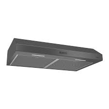 Photo 1 of Broan Glacier 30-Inch Convertible Under-Cabinet Range Hood, Black