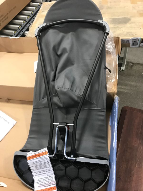 Photo 1 of Babybjorn Balance Soft Cotton Jersey Bouncer - Dark Grey/Light Grey