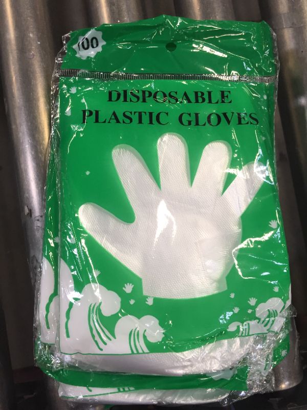 Photo 2 of  Plastic Disposable Gloves,Disposable Gloves for Cleaning, [ One Size Fits Most ]
60 PACK