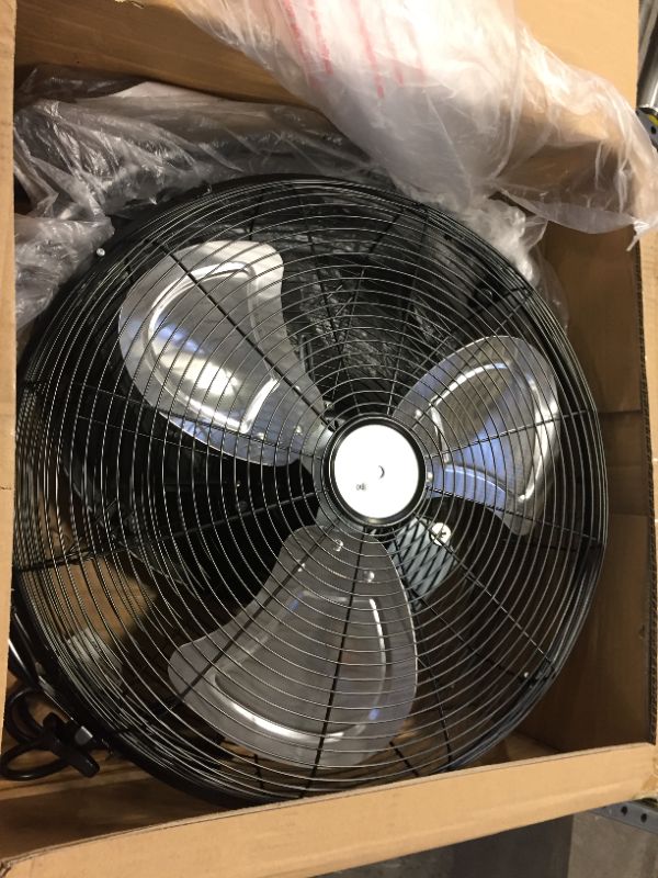 Photo 1 of Simple Deluxe 18 Inch Pedestal Standing Fan, High Velocity, Heavy Duty Metal For Industrial, Commercial, Residential, Greenhouse Use, Black
