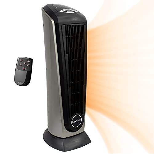 Photo 1 of Lasko 751320 Ceramic Tower Space Heater with Remote Control - Features Built-in Timer and Oscillation