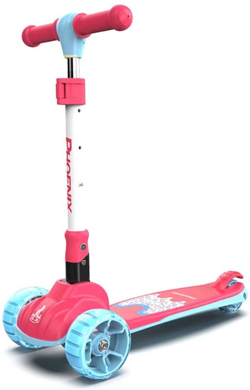 Photo 1 of PHOENIX Folding Kick Scooter for Kids Toddler Girls Boys PINK
