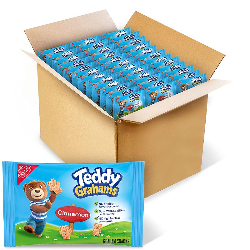 Photo 1 of (EXP 07/2021) Teddy Grahams Snacks, Cinnamon, 0.75-Ounce Bags (Pack of 150)
