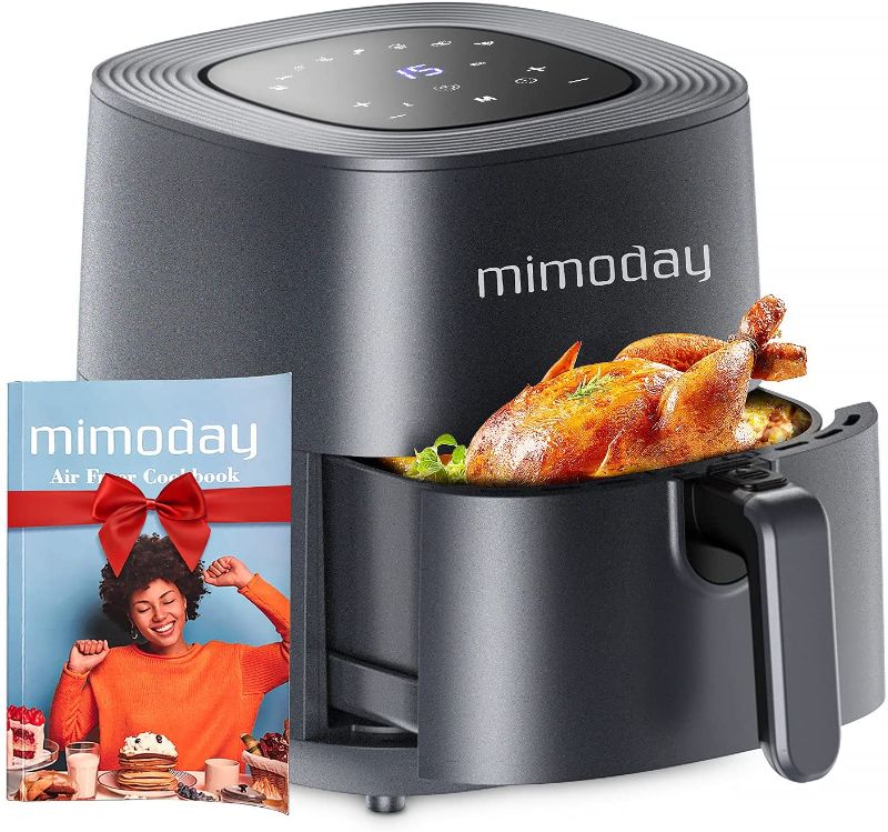 Photo 1 of (BROKEN, USE FOR PARTS) MIMODAY Air Fryer 5.8 Quart (150 Recipes Cookbook), 1500W Oven with 8 Presets, Electric Hot Oilless Cooker as Gift for Women and Mom, NonStick Detachable Basket, LED Digital Touchscreen, ETL Listed
