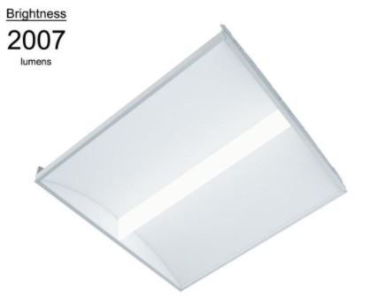 Photo 1 of 2 ft x 2 ft White Integrated LED Architectural Drop Ceiling Troffer Light with 2007 Lumens, 3500K
