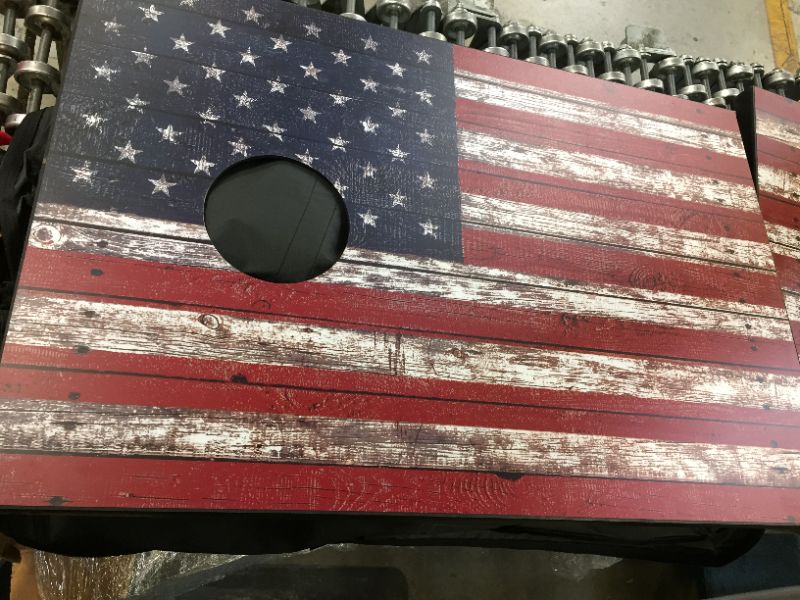 Photo 1 of GoSports American Flag Cornhole set