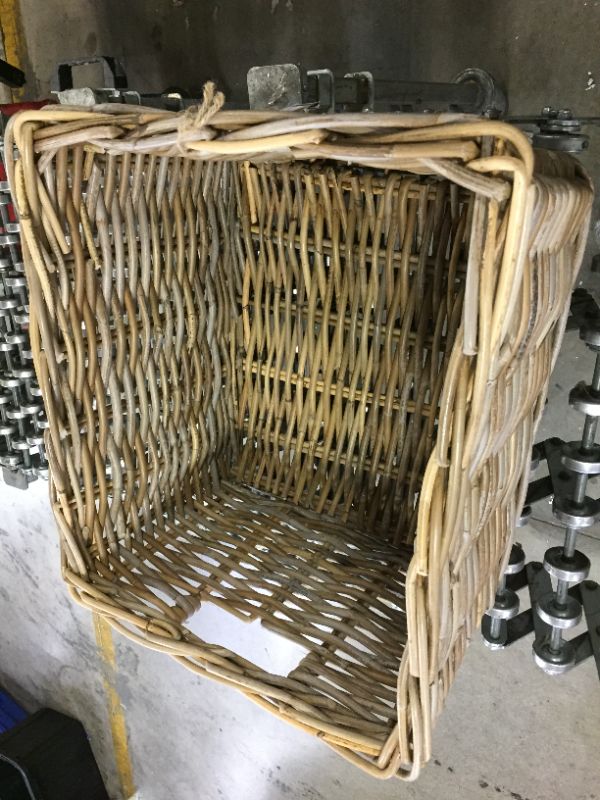 Photo 1 of Decorative Rectangle Kooboo Rattan Basket 18" x 12.2" Gray