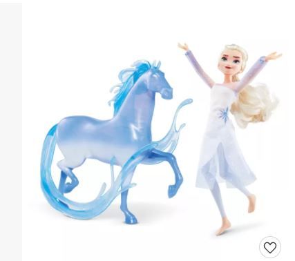 Photo 1 of Disney Frozen 2 Elsa Fashion Doll and Nokk Figure
