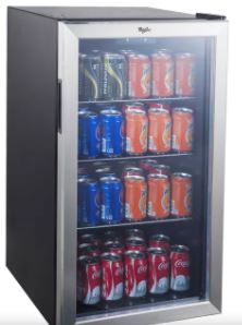 Photo 1 of Whirlpool 3.6 cu ft Mini Refrigerator Beverage Center - Stainless Steel WHB36S  OUT OF BOX NEW