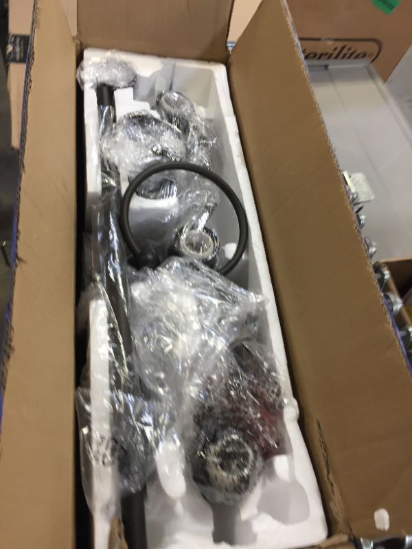 Photo 1 of DEWENWILS 3-Light Vanity Light Fixtures, 5-Piece All-in-One Bathroom Set, Light Fixtures with Clear Glass Shades, Towel Bar, Towel Ring, Robe Hook, Toilet Roll Holder, Oil Rubbed Bronze
