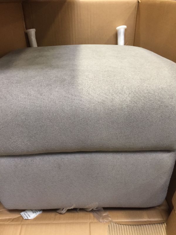 Photo 1 of **INCOMPLETE ** SINGLE GENERIC RECLINER CHAIR GREY 76X57X61 CM --MISSING SIDE PIECES TO CHAIR 