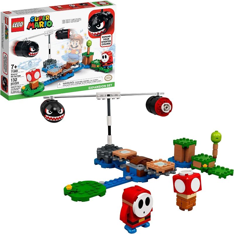 Photo 2 of LEGO Super Mario Boomer Bill Barrage Expansion Set 71366 Building Kit; Toy for Kids to Add to Their Super Mario Adventures with Mario Starter Course (71360) Playset (132 Pieces)
